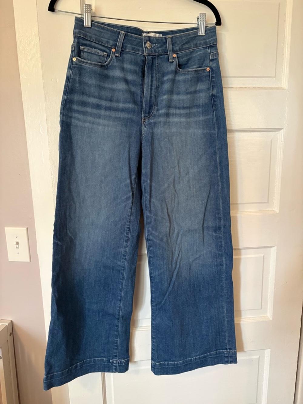 PAIGE Anessa Wide-Leg High-Rise Jeans - Picture 3 of 8